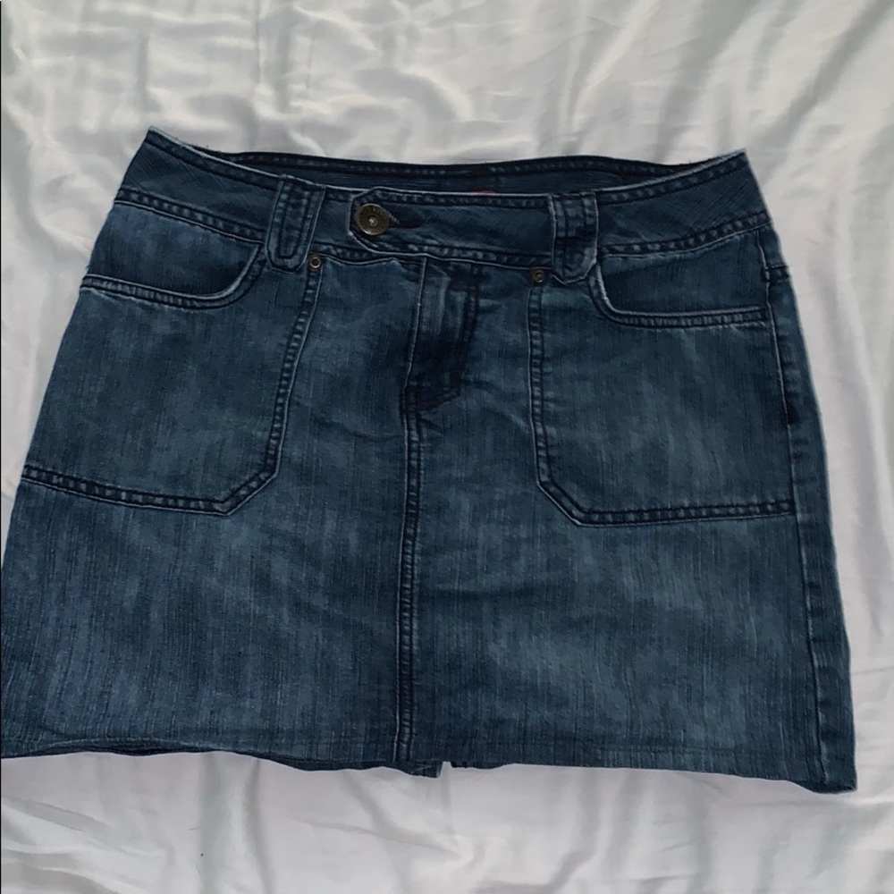 Denim mini skirt